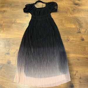 Free People Black and cream Ombre Dress